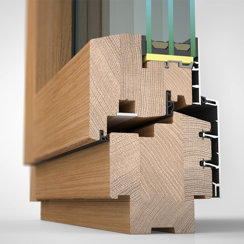 Holzalufenster H87 DESIGN–Innenansicht