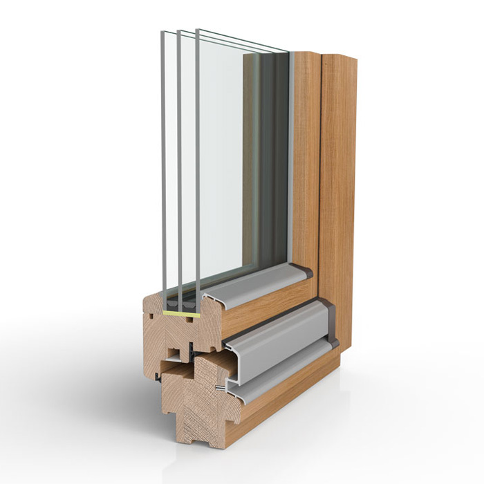 Holzfenster H80 DESIGN–Aussenansicht
