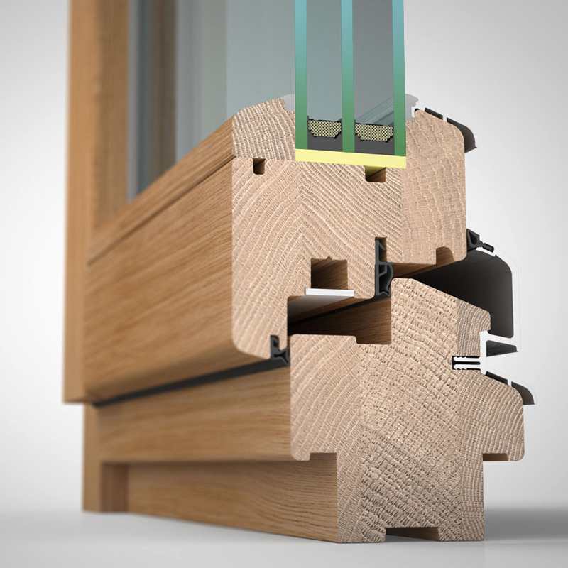 Holzfenster H80 DESIGN–Innenansicht