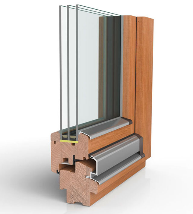 Holzfenster H80 DESIGN–Aussenansicht